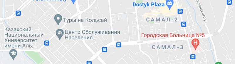Мы на карте в Алматы